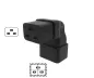 Preview: C19 naar C20 haakse netadapter, YL-3318L-2 IEC 60320-C19/20 haaks, onder/boven